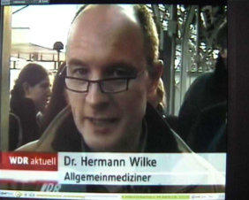 Herr Dr. Wilke in "WDR aktuell"